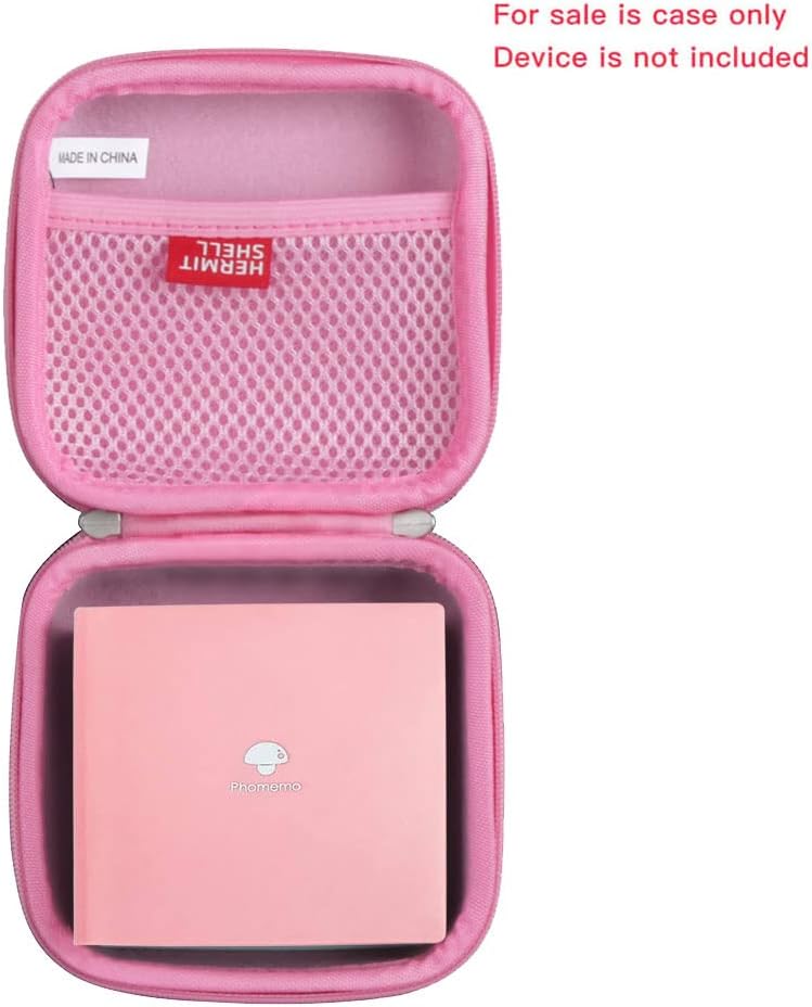 Hermitshell Travel Case for Phomemo M02 / M02 Pro / M02S Pocket Printer (Pink) - Image 1